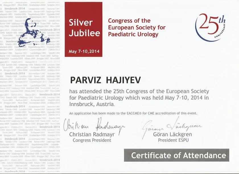 25th ESPU Congress, Innsbruck